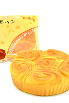 Stress Relief Kiibru Squishy Pink Yellow Hanamaki Bread