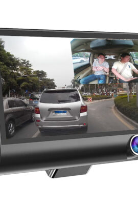 4 Inch 1080P 170 Degree Dual Lens Car DVR Dash Cam G-sensor Recorder + Rearview Camera