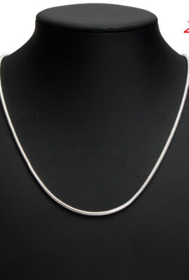 925 Silver Plated 3MM Simple Snake Unisex DIY Necklace Chain