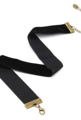 Vintage Gothic Black Velvet Plain Women Collar Necklace Lady Jewelry