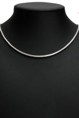 925 Silver Plated 1MM Snake Simple Chain Necklace 16 18 20 22 24 inch