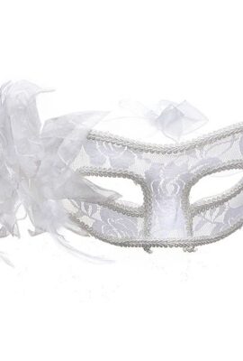 Venetian Sexy Feathered Flower Lace Eye Mask Party Masquerade Mask