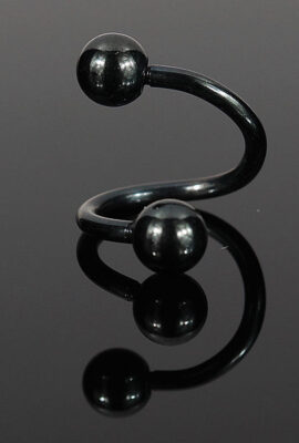 Stainless Steel Spiral Nose Lip Ear Piercing Ring Body Jewelry