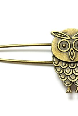 Vintage Bronze Owl Angel Costume Pin Brooch Multi Pattern For Women